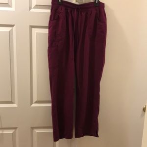 ScrubStar Woman’s Burgundy scrub pants